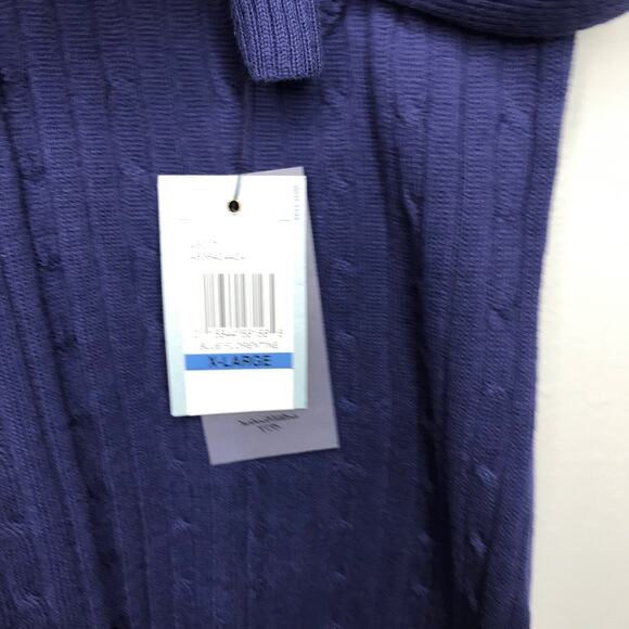 Izod Cable Knit Collared Sweater - Picture 9 of 10